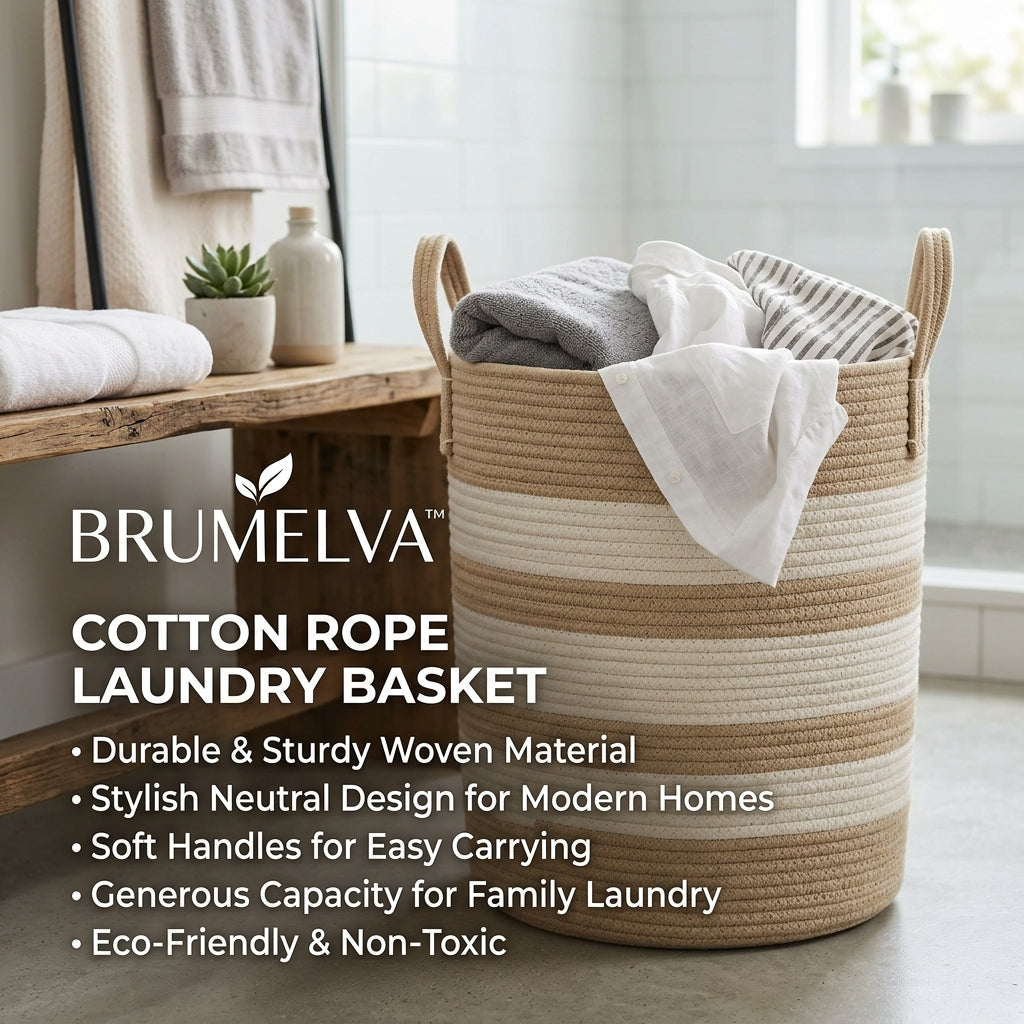BRUMELVA™ SortFold Three-Zone Collapsible Laundry Hamper