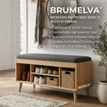BRUMELVA™ StepHarbor Entryway Shoe Bench with Drop-Zone Drawer