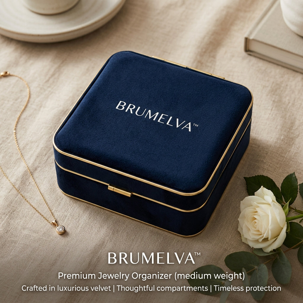 BRUMELVA™ LumaVault Layered Jewelry Box with Lighted Reveal Tray